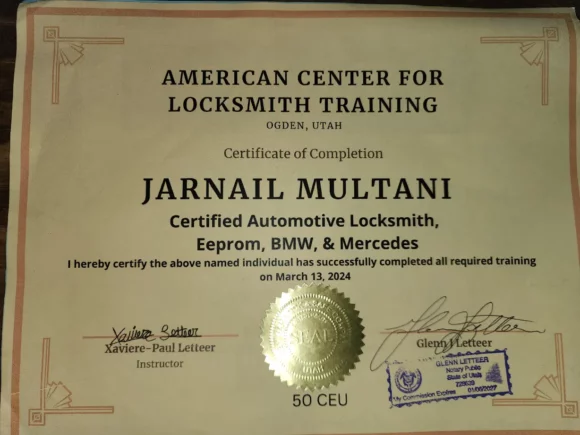 Certification 1